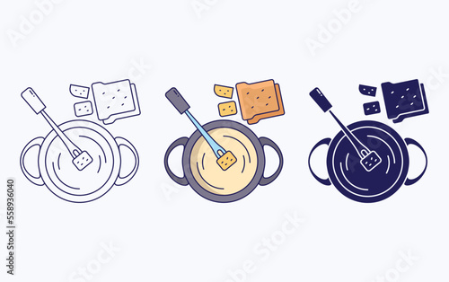 Cheese Fondue fine dining icon