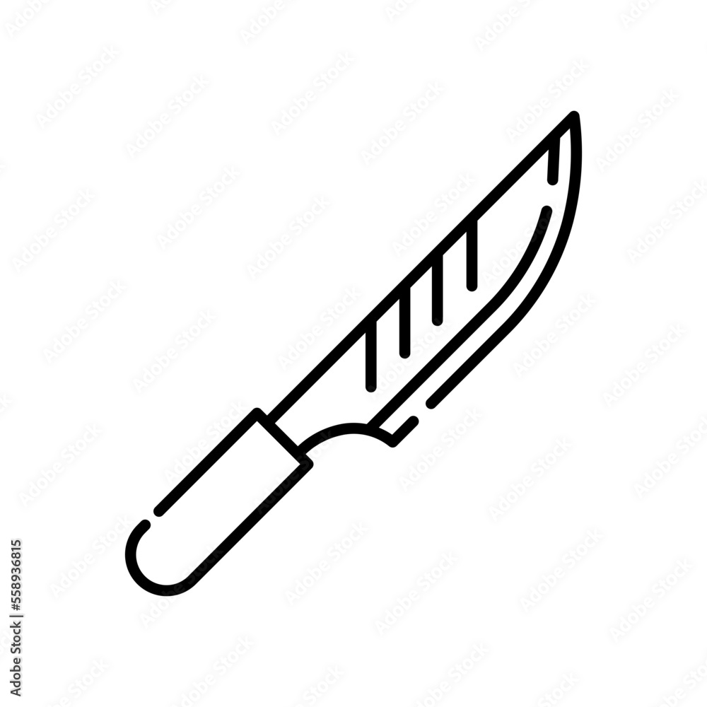 knife line icon knife line icon