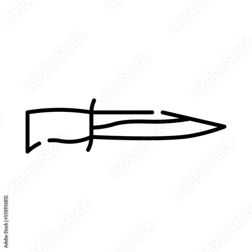 knife line icon