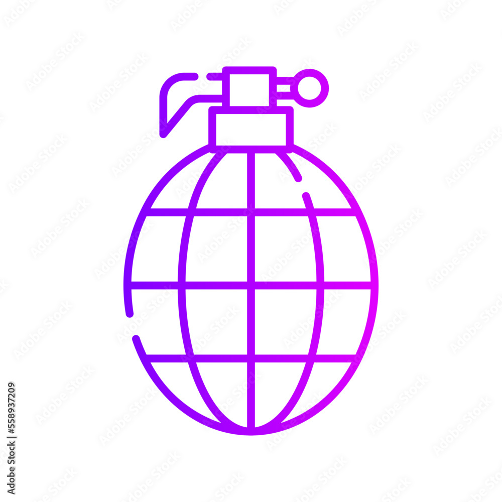 grenade gradient icon grenade gradient icon