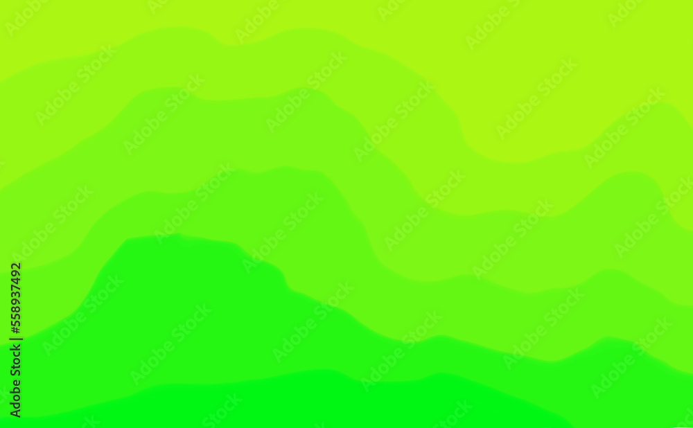 green gradient abstract wave background