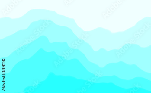blue sky gradient abstract wave background