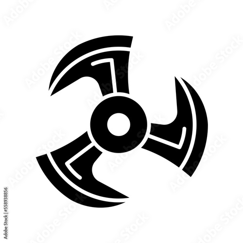 ninja blade glyph icon