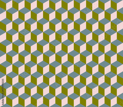 seamless geometric box pattern abstract background