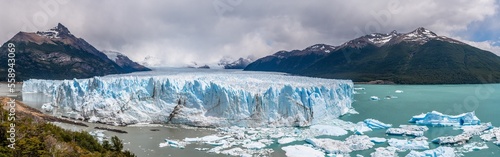 panoramic view of perito moreno glacier, argentina © jon_chica