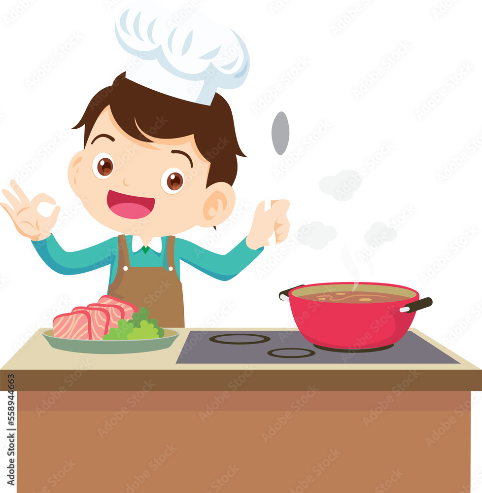 Cooking children boy Little kids making delicious food professional chef Cooking children boy Little kids making delicious food professional chef