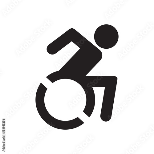 disabled vector icon illustration sign