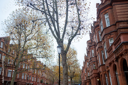 Wallpaper Mural Attractive street of residential terraced mansion buildings in Kensington, West London Torontodigital.ca