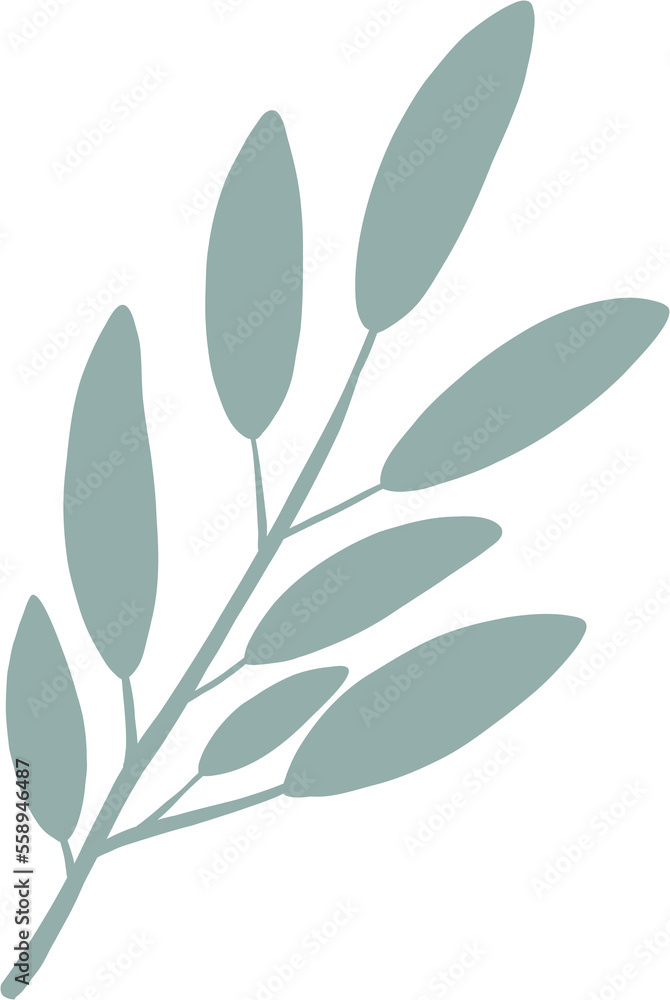 Obraz premium simplicity floral freehand drawing.