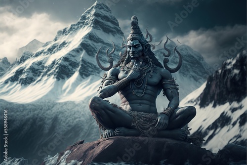 Hindu God Shiva Generative AI