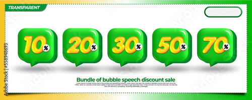 vector tag sale discount 10%,20%,30%,50%,70% price flashsale, special offer, green yellow colors
