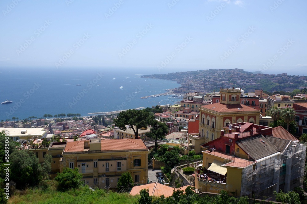 Vue depuis la colline du Vomero, à Naples 