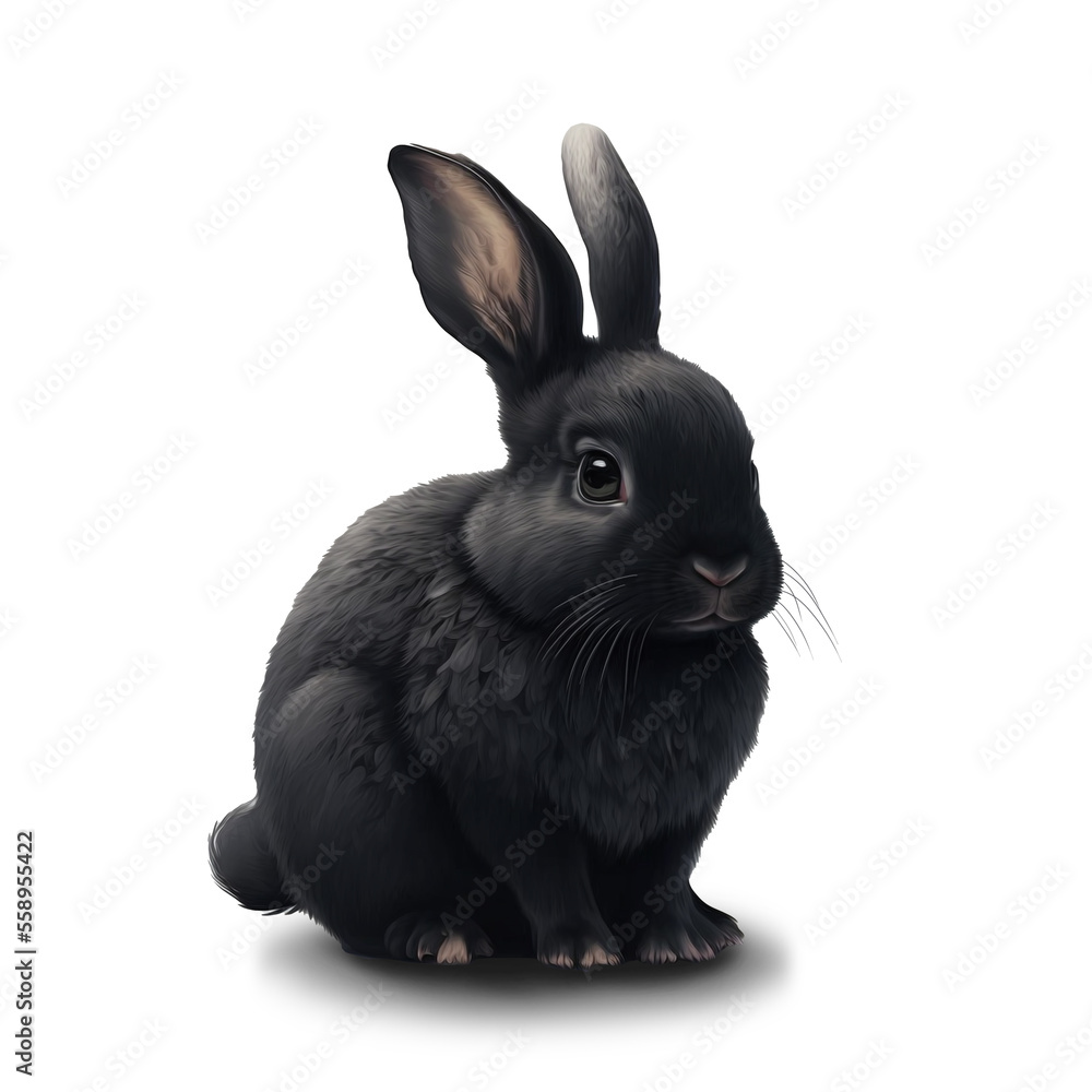 Black rabbit year 2023. Cute black rabbit. Bunny. Black rabbit year 2023. Cute black rabbit. Bunny.
