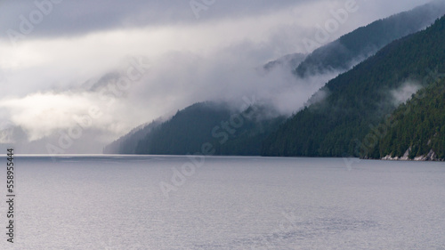 nature sceneries along the Inside Passage Cruise from Port Hardy to Prince Rupert, British Columbia, Canada photo