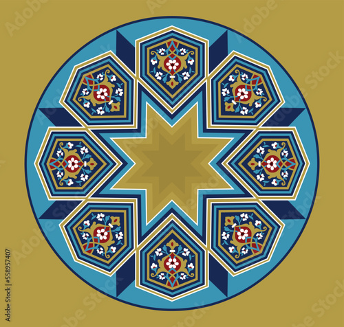Islamic design Arabic calligraphy . Oriental writing. Decorative design
