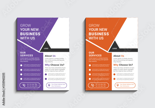 Multipurpose creative business flyer design template