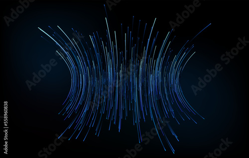 blue forward beam vertical, the background of science and technology. Vector illustration