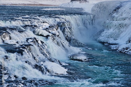 waterfall in winter