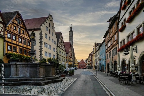 Rothenburg ob der Tauber - Historical Franconia in Bavaria  Germany.