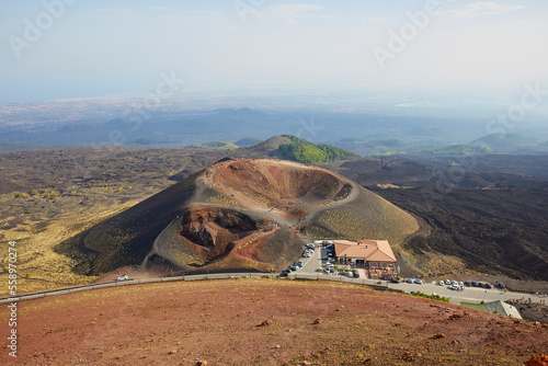 Minor crater of Etna volcano, Sicily, Italy photo