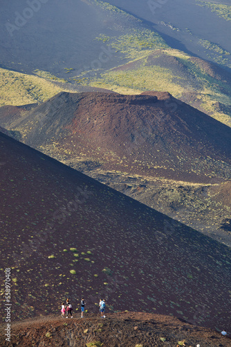 Minor crater of Etna volcano, Sicily, Italy photo