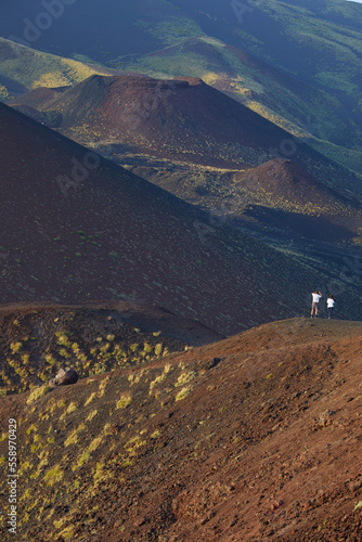 Minor crater of Etna volcano, Sicily, Italy photo