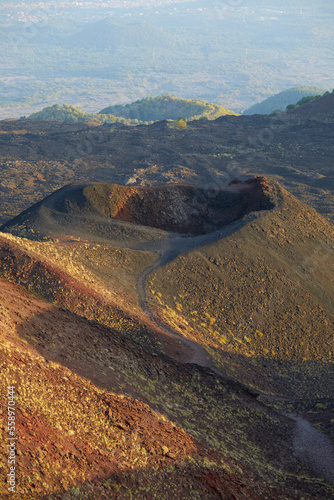 Minor crater of Etna volcano, Sicily, Italy photo