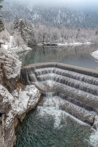 Der Lechfall im Winter