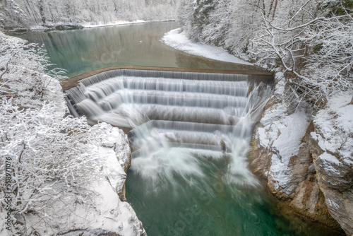 Der Lechfall im Winter