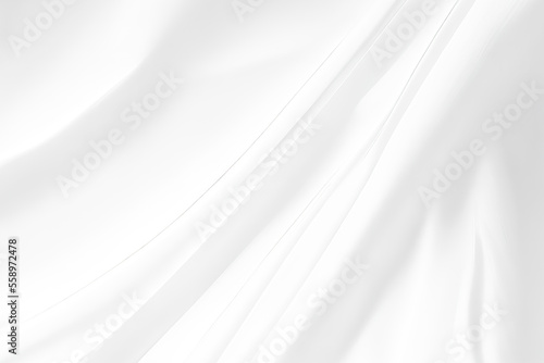 Abstract white fabric background, delicate abstract background. 3D illustration