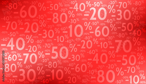 Fond de Pourcentages -10% à -80% v6