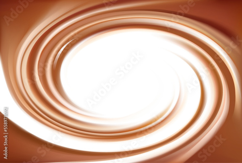 Vector background of swirling creamy texture