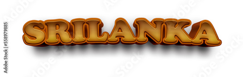 SRI LANKA COUNTRY NAME MOCKUP 