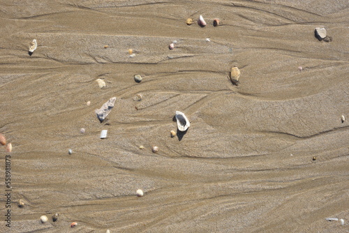 Background created from the sand on the beach.
