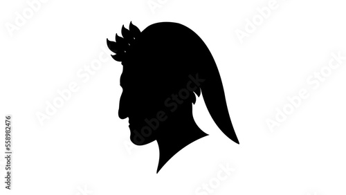 Dante Alighieri silhouette
