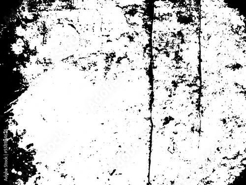 Rustic grunge vector texture with grain and stains. Abstract noise background. Weathered surface. Dirty and damaged. Detailed rough backdrop. Vector graphic illustration with transparent white. EPS10.