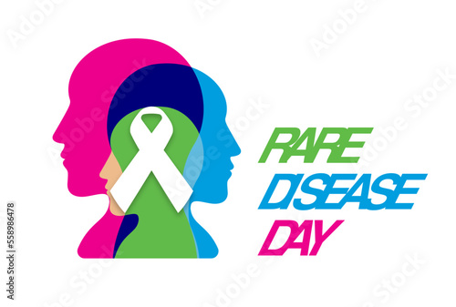 Rare Disease Day Design Concept for poster, background illustration