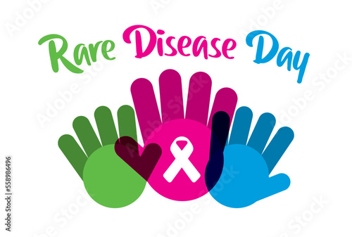 Rare Disease Day Design Concept for poster, background illustration