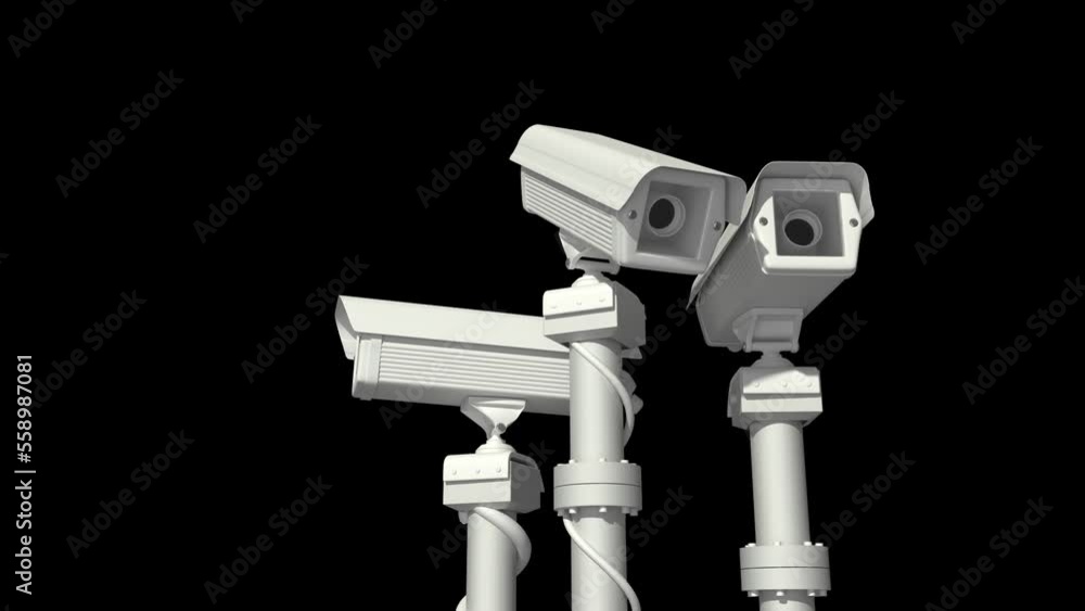 Surveillance cameras at work Surveillance cameras at work