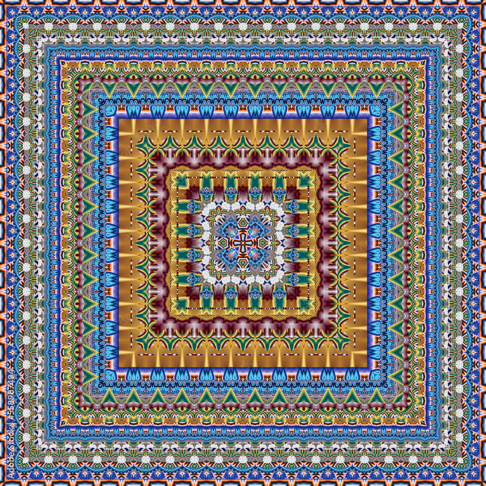 3d effect - abstract square geometric fractal pattern 3d effect - abstract square geometric fractal pattern