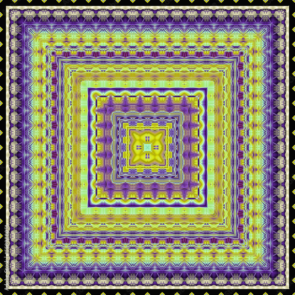 3d effect - abstract square geometric fractal pattern 3d effect - abstract square geometric fractal pattern