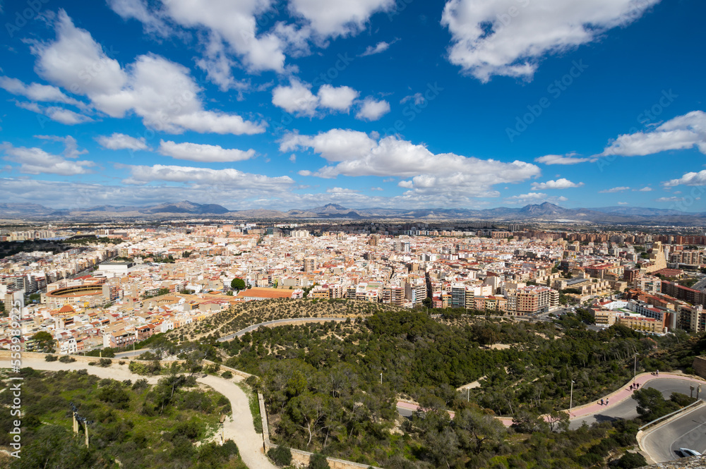 View of Alicante from Santa Barbara Castle