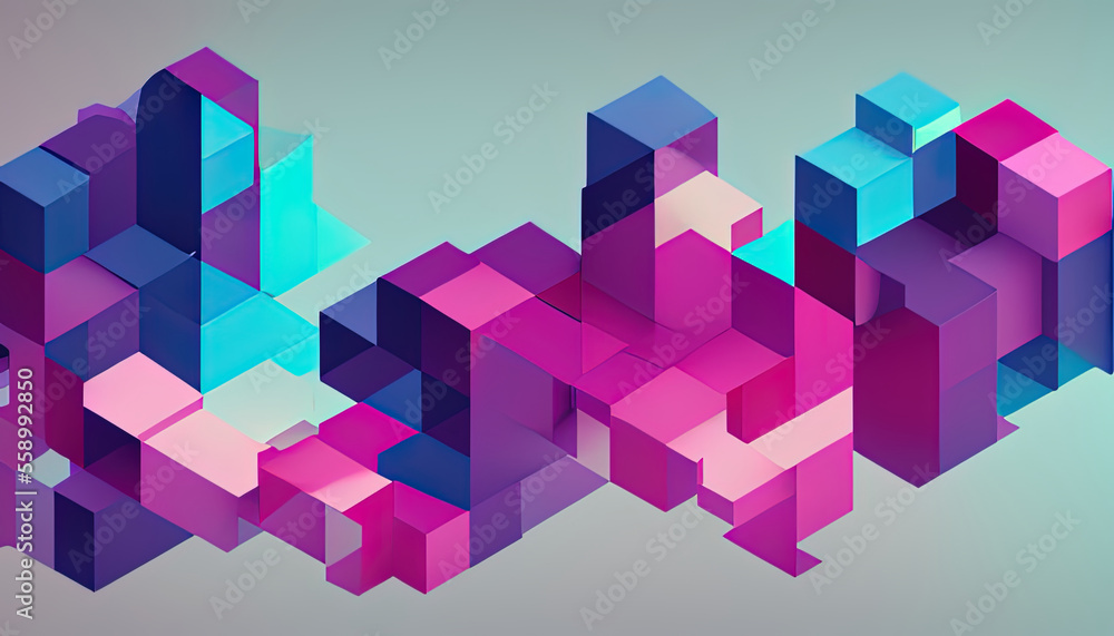 gradient color abstract cube background gradient color abstract cube background