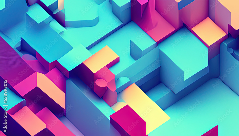 gradient color abstract cube background gradient color abstract cube background