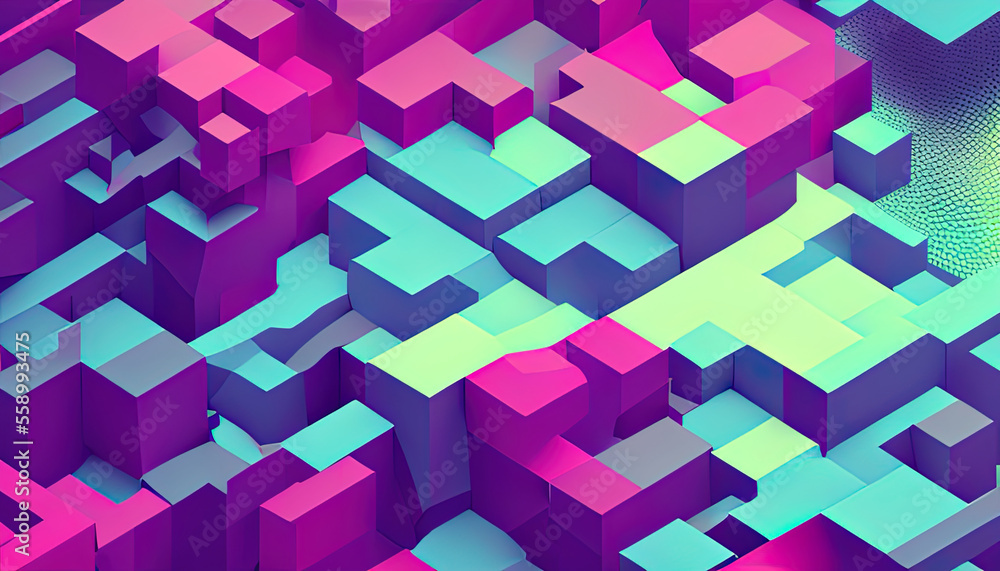 gradient color abstract cube background gradient color abstract cube background