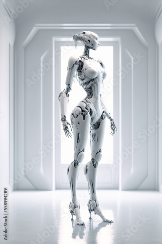 futuristic robot illustration © adimas