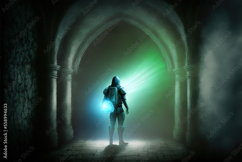 Mystical Knight fantasy illustration