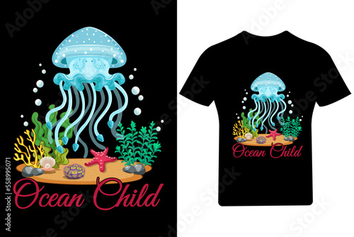 Occan Child T Shirt Design,