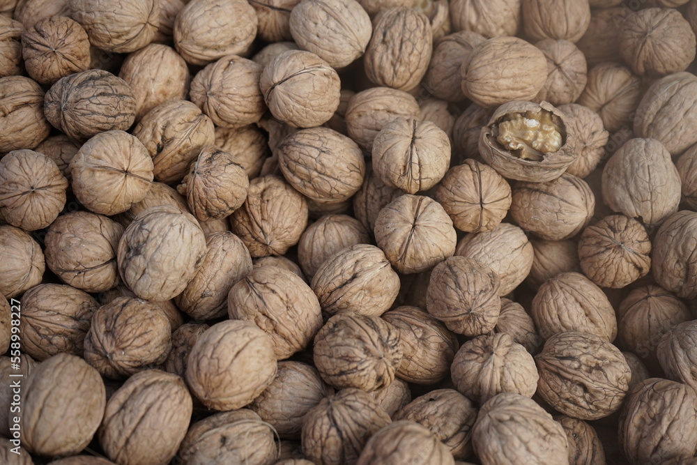 background of walnuts background of walnuts