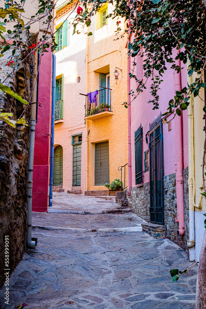 Obraz premium Dans les rues de Collioure